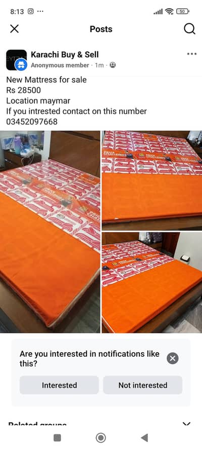 new mattress available