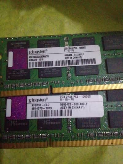 it's an ram for laptop 2gb 2 sticks DDR3