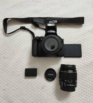Canon 750D Camera With 18-55mm Lens + Canon 50mm F1.8 STM Lens