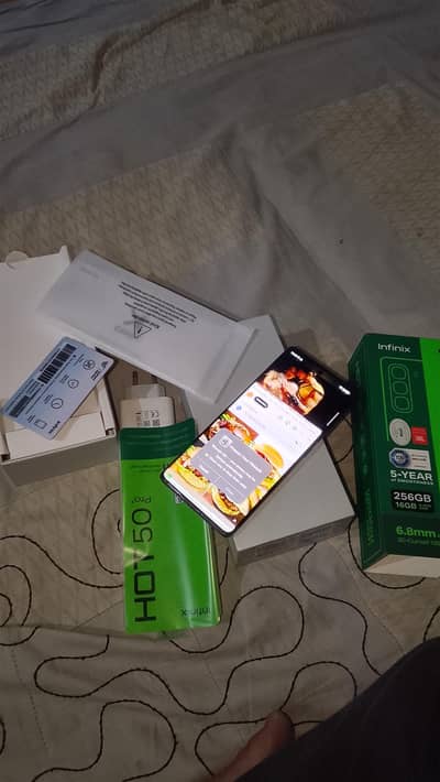infinix Hot 50 Pro Plus complete box