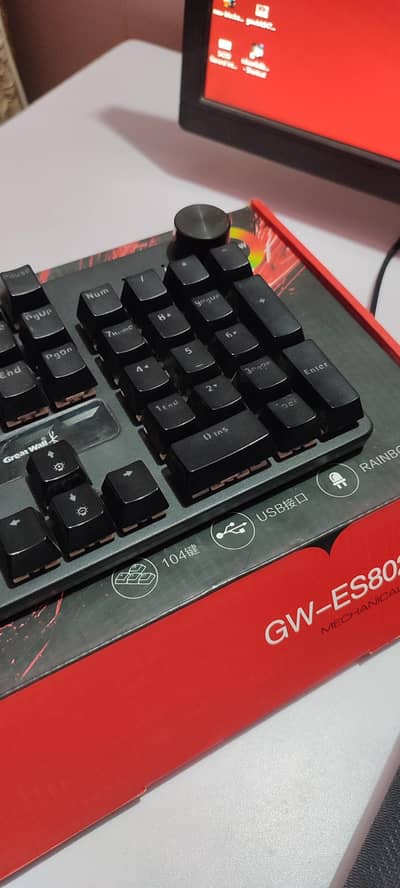 100% layout mechanical keyboard.