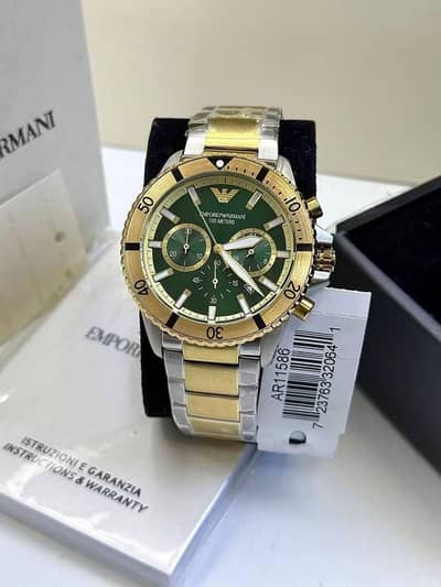 Emporio Armani stainless steel men's branded watch original