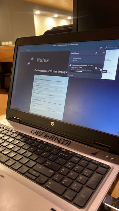 HP 6th gen core i5 Probook silver minor dot on screen bottom left.