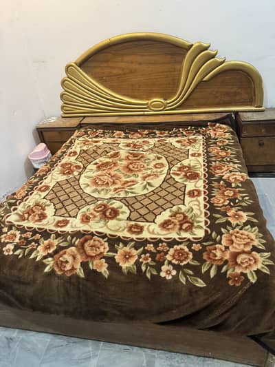 Selling My Bed with Microwave Oven, Sofa, Hanging stand & Iron Table