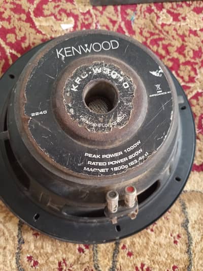 Kenwood KFC-W3010 12-inch car subwoofer.