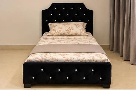 Elegant black pushing single bad for sale