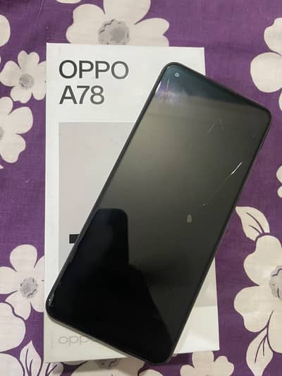 OPPO A78 Brand New Condition with All Accessories