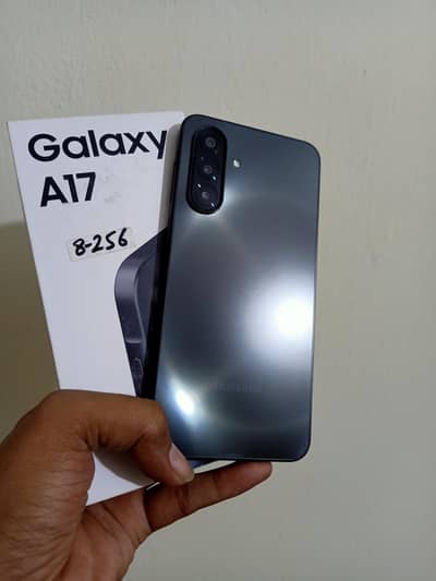 samsung A17 8/256. wanrty 2 month remaning.  with box .