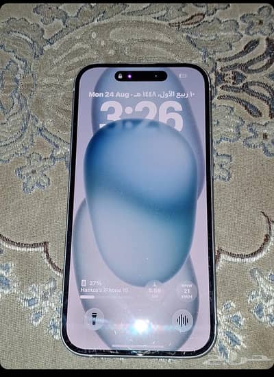 Option 1: iPhone 15 128GB LLA (SIM Locked) – 100% Genuine Water Pack,