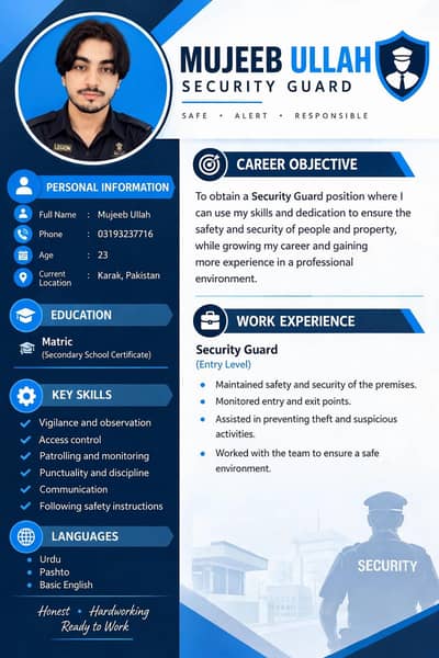 Security guard job need 4 years experience height 6 fit#