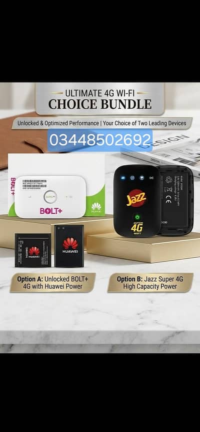 Zong,jazz,ufone,telenor,onic unlocked 4g wifi device 03448502692