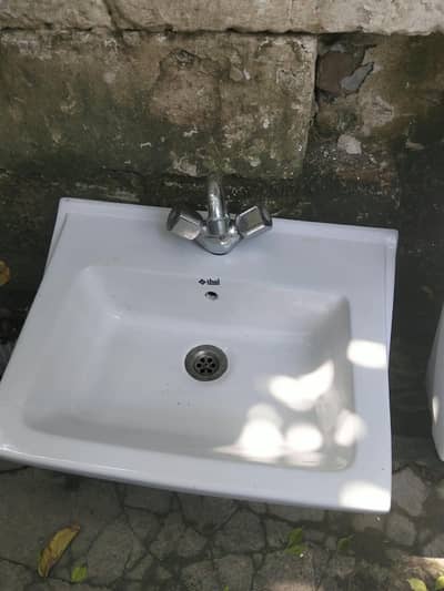 Washbasem with mixcher