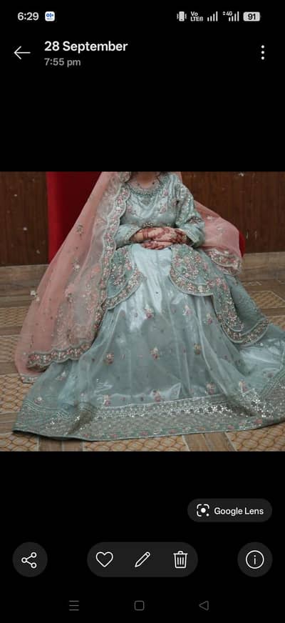 ​Sea Green Bridal Maxi / Heavy