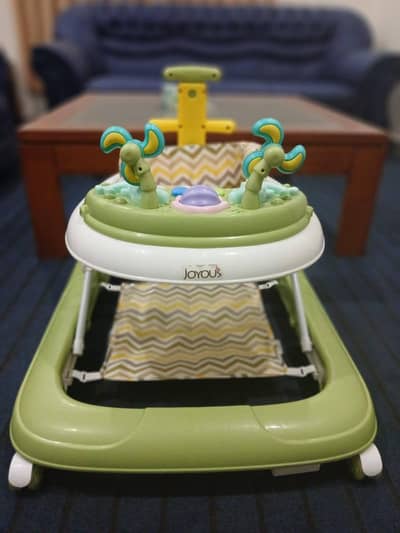 Joyous Baby Walker with Handle - 9/10 Condition - Jhangi Syedan