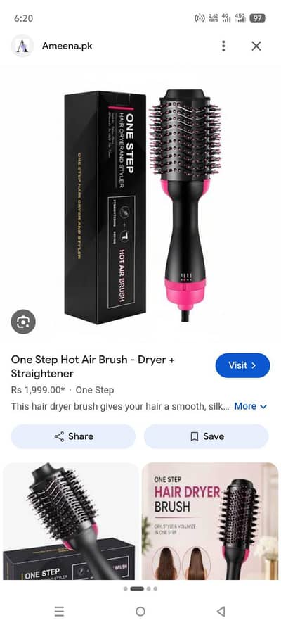 Hot hair brush