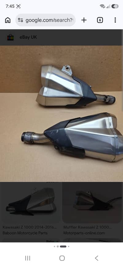 Z1000 2014 orgnal exhust