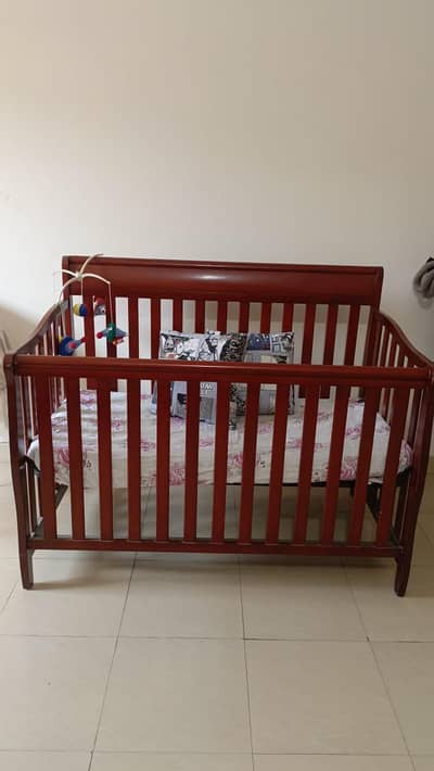solid wooden baby cot