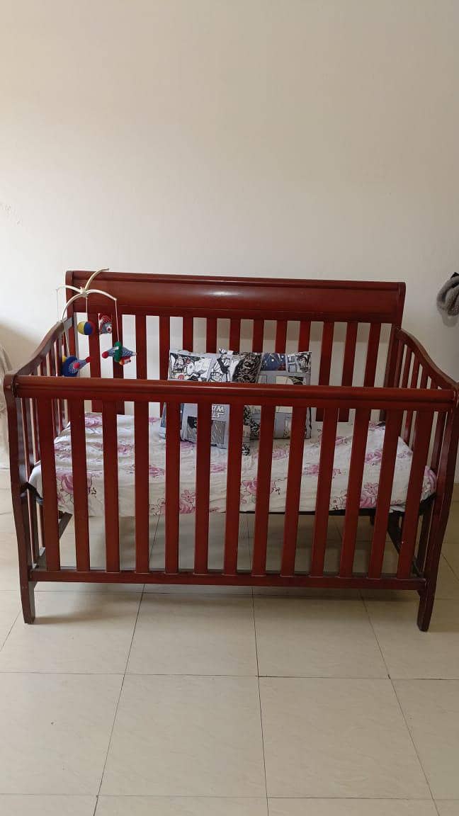 solid wooden baby cot 0