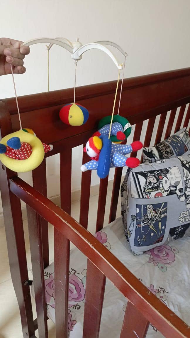 solid wooden baby cot 1
