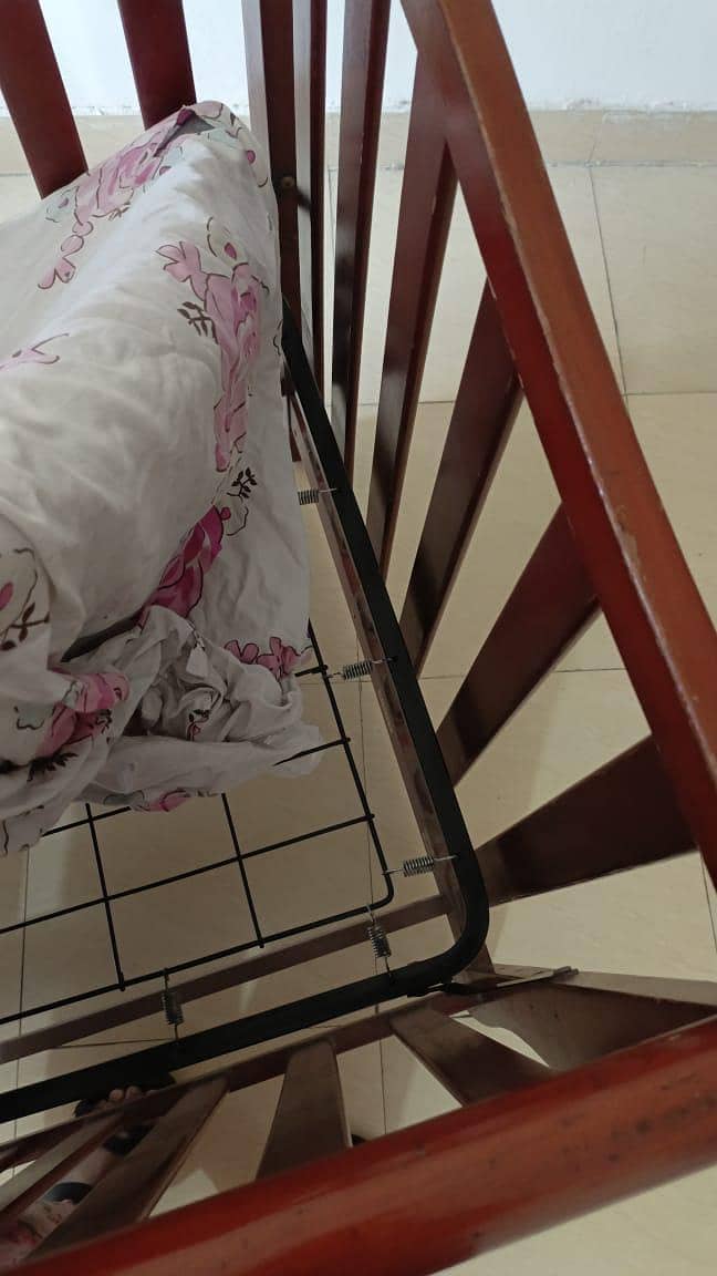 solid wooden baby cot 4