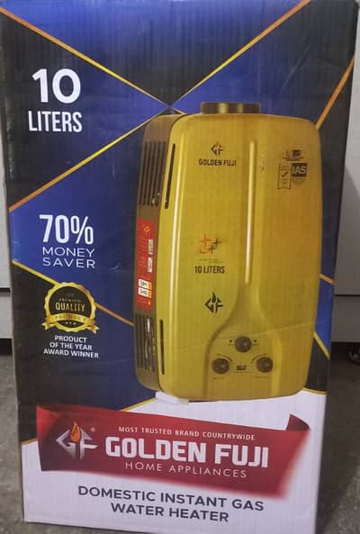 Golden Fuji 10 Litre Instant Gas Geyser - 10/10  (1 Month used)