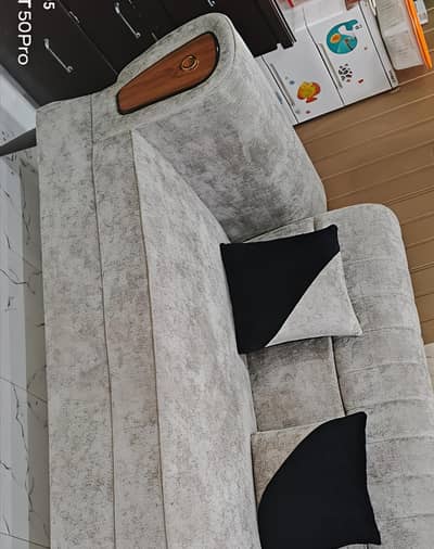 New Look Modern Gray White with Shinni Devan sofa with 2 cousion