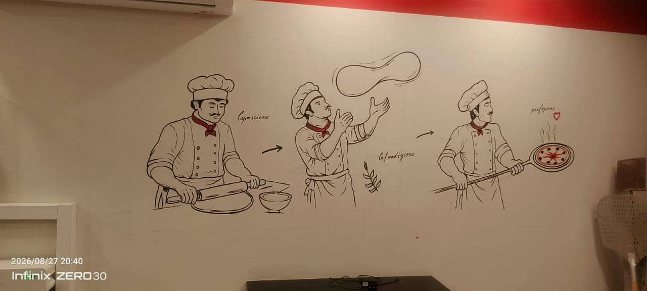 Chef & (order tacker+waiter). 0
