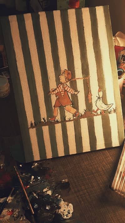 Hand painted canvas