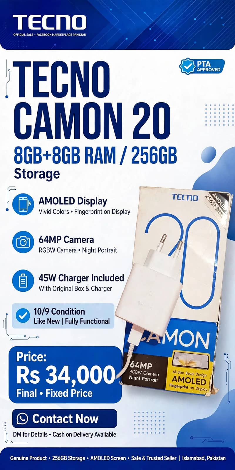Tecno CAMON 20 9