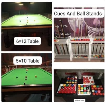 Snooker Table and Accessories Complete Setup Sale Without Space