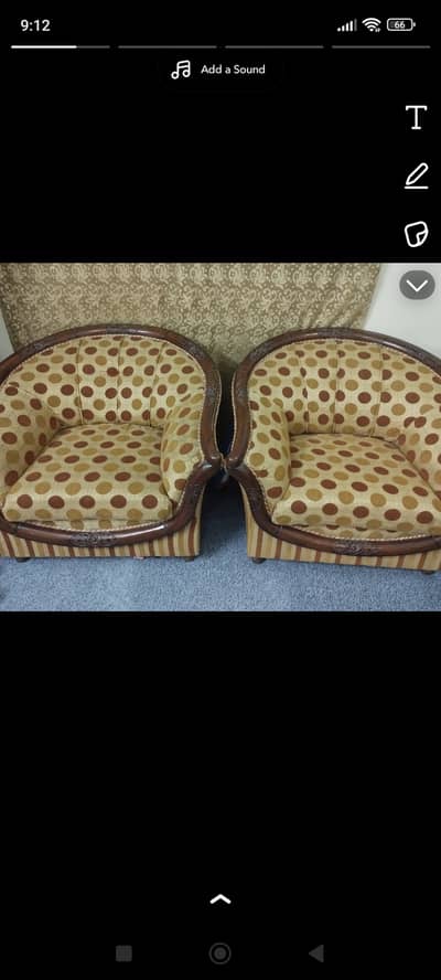Pair of sofa set