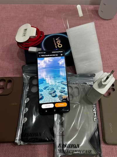 Vivo V60 512gb original box charger