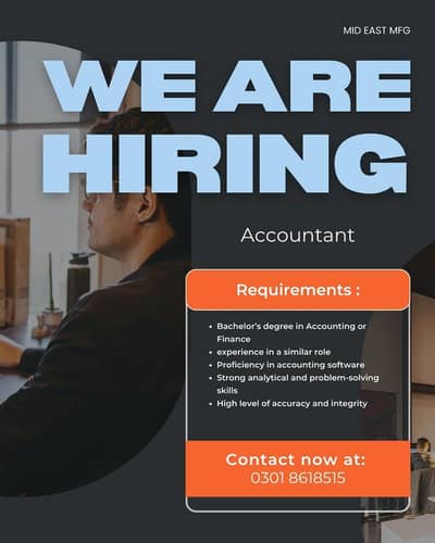 Accountant Required / Accountant Jobs / Urgent Hiring