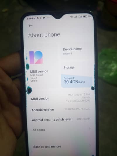 Redmi 9 4/64 PTA Approved 8/10 Condition Urgent Sale