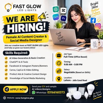 Female AI Content Creator & Social Media Designer