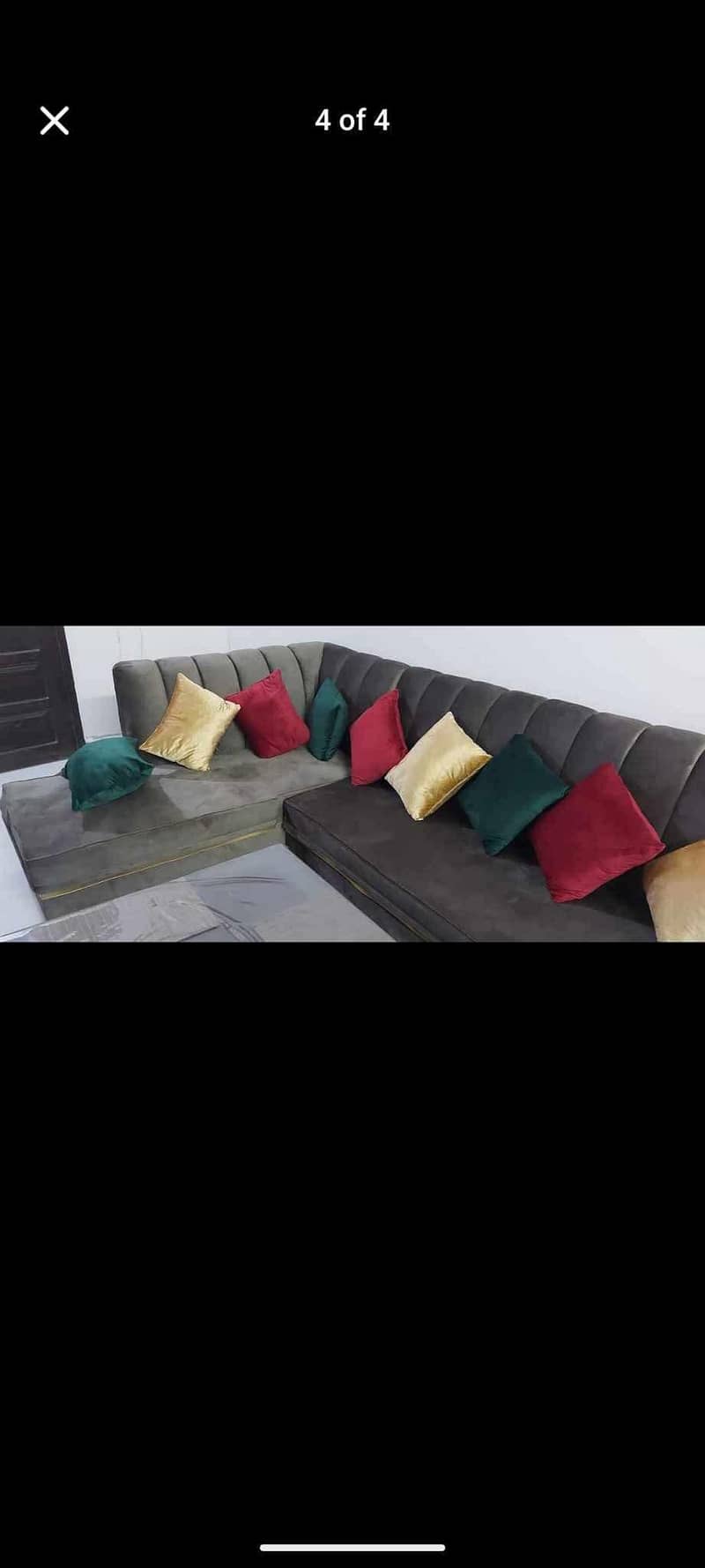 L shaped sofa with tablet 2