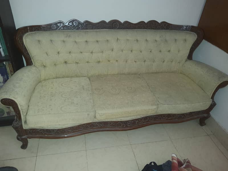 sofa 3 seater solid wood 0