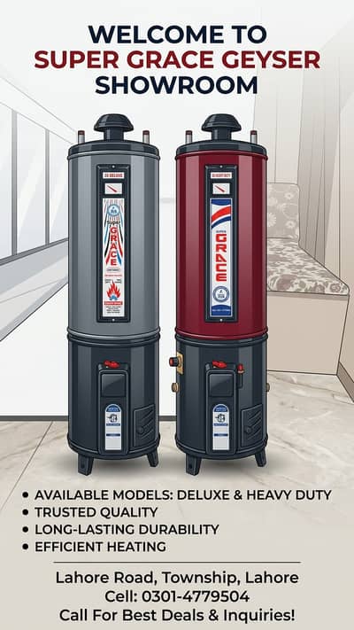 supergrace geyser/gass geyser/electric geyser/35L/45L/45L/55L/65Lite