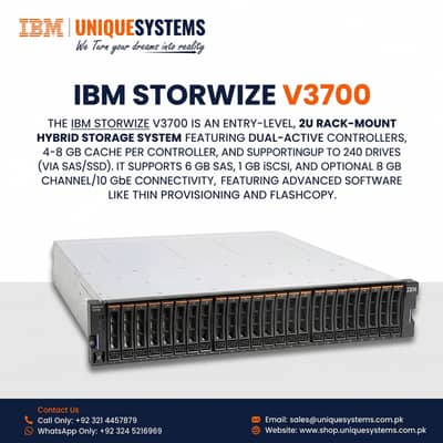 IBM Storwize V3700 Storage System – Enterprise Grade