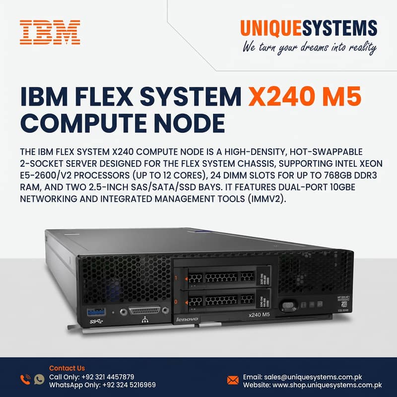 IBM Flex System x240 M5 Compute Node – High Performance Server 0