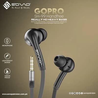 GOPRO SH-99 HEAVY BASS HANDFREE