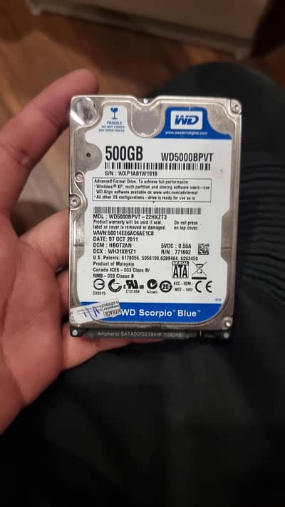 500gb hdd new not used and in full health