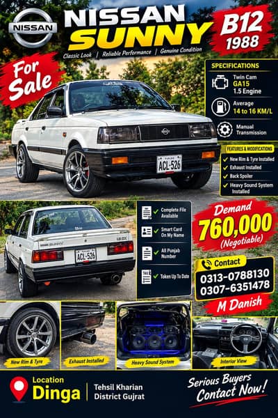 Nissan Sunny 1988 b12