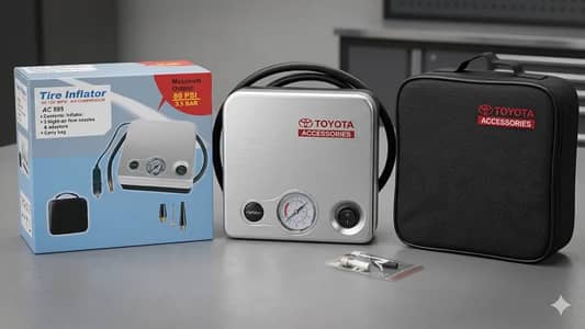 Portable Car Tyre Inflator – 12V Air Compressor