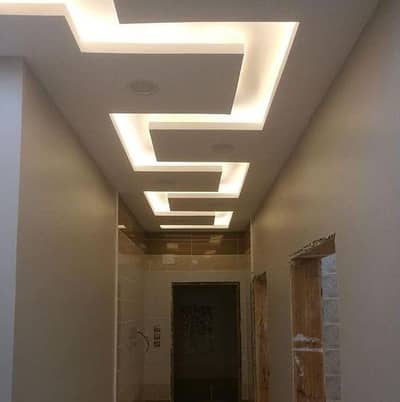 pop ceiling/fancy design wall paper