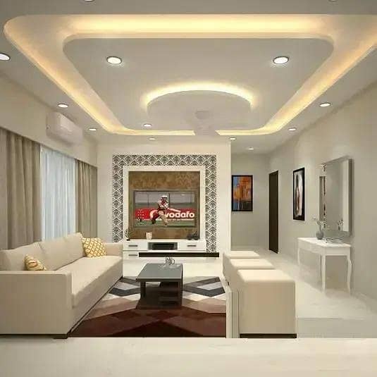 pop ceiling/fancy design wall paper 1