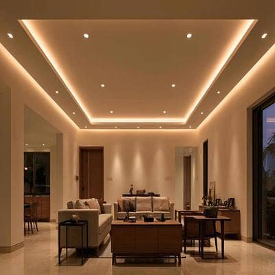 pop ceiling/fancy design wall paper 8