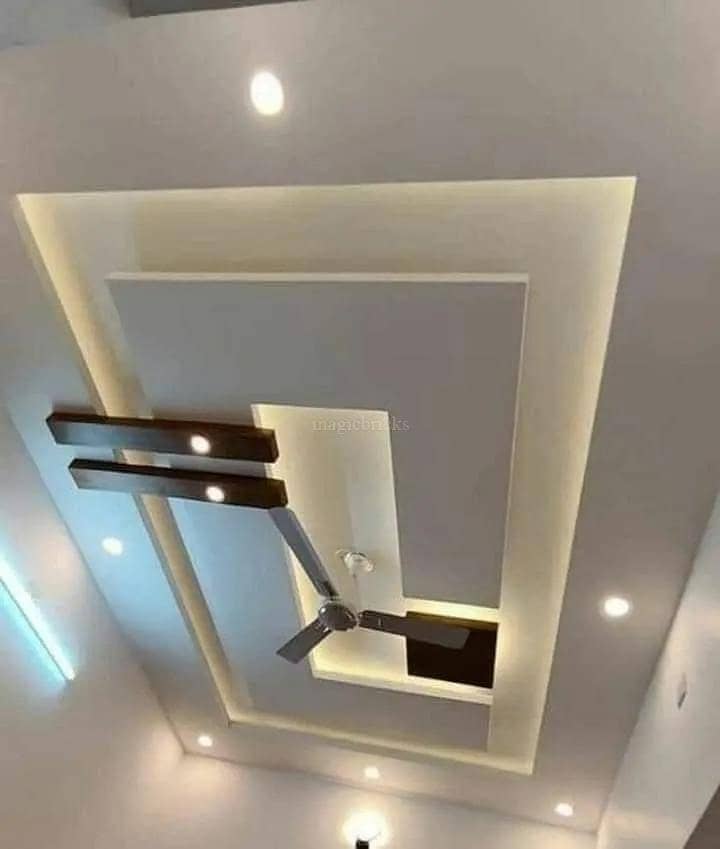 pop ceiling/fancy design wall paper 11