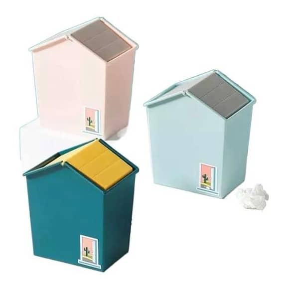 T   Dustbin House Design Household Shake Lid Type Waste Bin