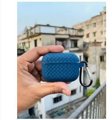 Premium Quilted Black Silicone Case for AirPods Pro / Pro 2nd Gen - Full Protective Cover, Precision Fit, Durable & Stylish